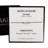 Sėkmės apyrankė DVYNIAMS • Labradoritas • Juodas siūlas 