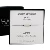 Sėkmės apyrankė JAUČIUI • Agatas • Juodas siūlas