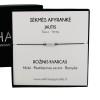 Sėkmės apyrankė JAUČIUI • Rožinis kvarcas • Juodas siūlas
