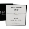 Sėkmės apyrankė MERGELEI • Agatas • Juodas siūlas Sėkmės apyrankė MERGELEI • Agatas • Juodas siūlas