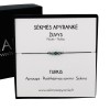 Sėkmės apyrankė ŽUVIMS • Turkis • Juodas siūlas
