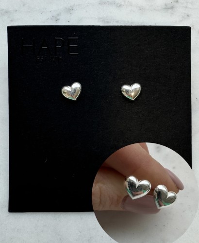 Sidabriniai auskarai mažos ŠIRDELĖS