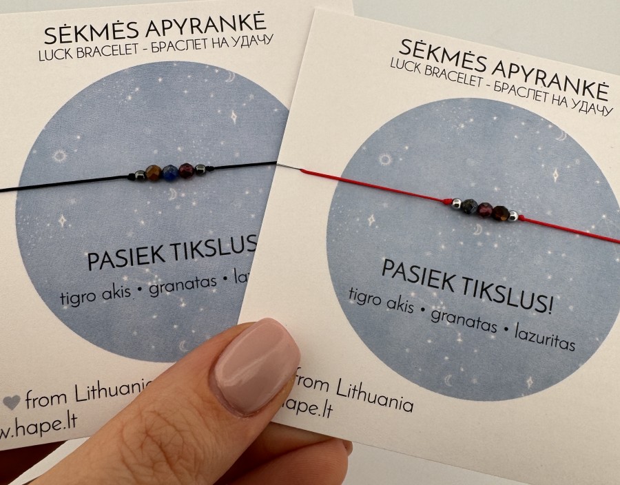 Sėkmės apyrankė "PASIEK TIKSLUS" TALISMANAS 