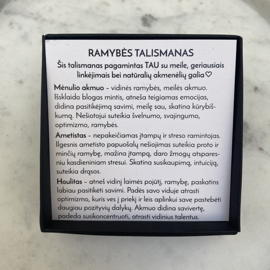 Sėkmės apyrankė RAMYBĖS TALISMANAS 